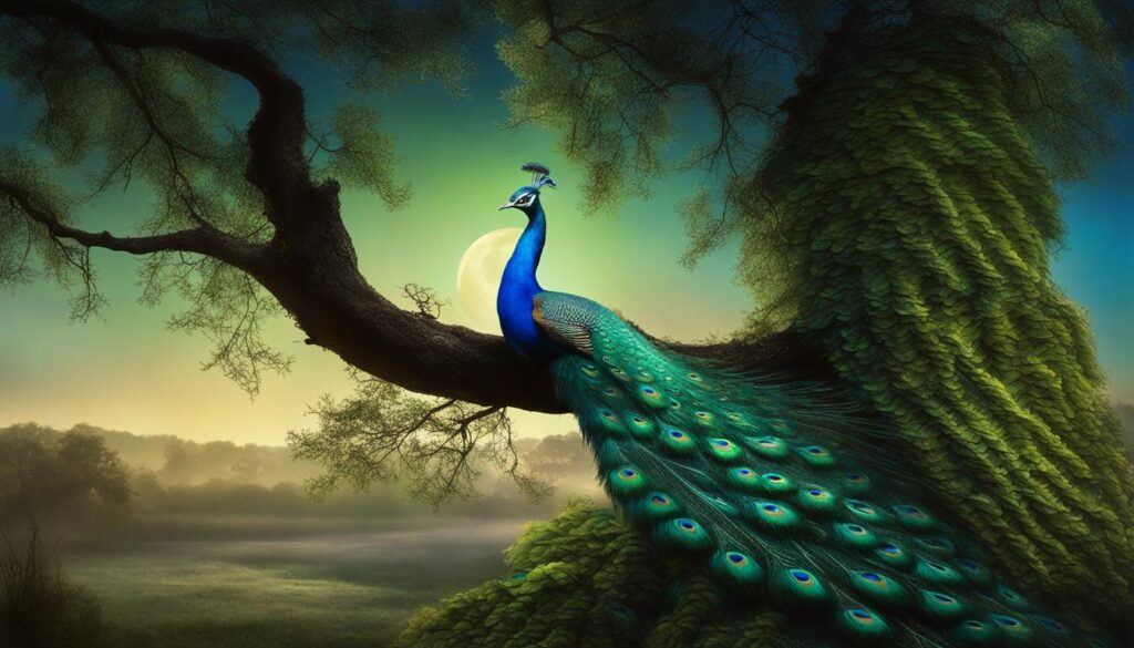 Peacock nocturnal alertness Peacock nocturnal alertness