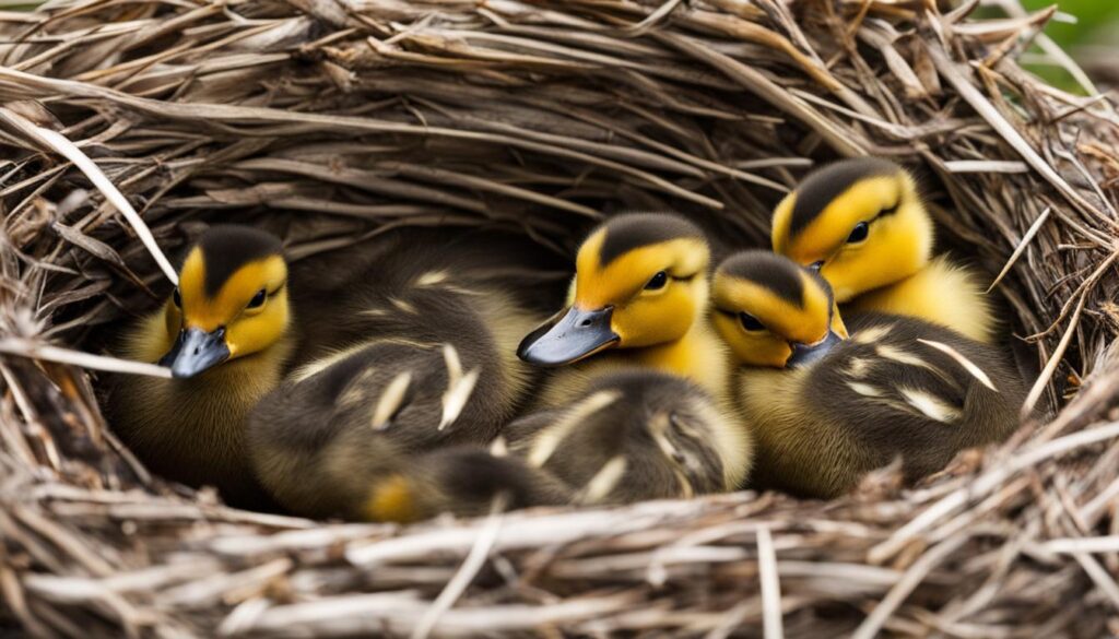 assisting duck hatchlings process