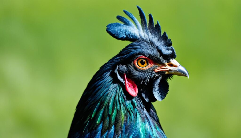 Beautiful Black Ameraucana Hen Beautiful Black Ameraucana Hen