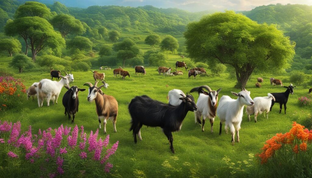 Foraging goats and impact on wildlife Foraging goats and impact on wildlife