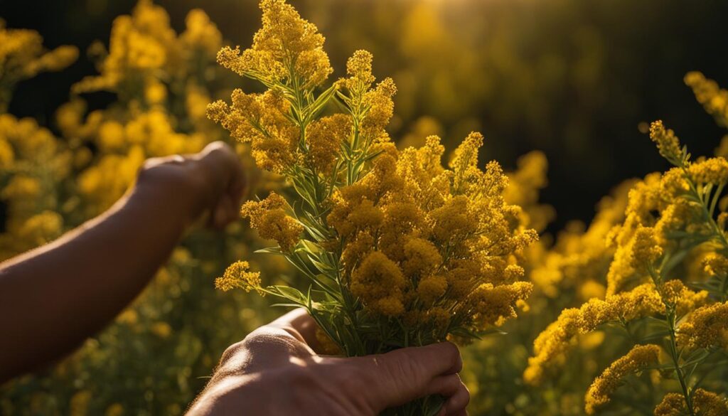 Harvesting Goldenrod