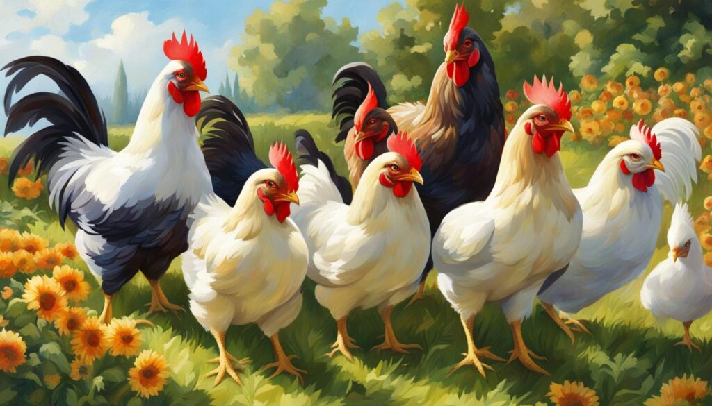 Healthy Chickens with Strong Immune System