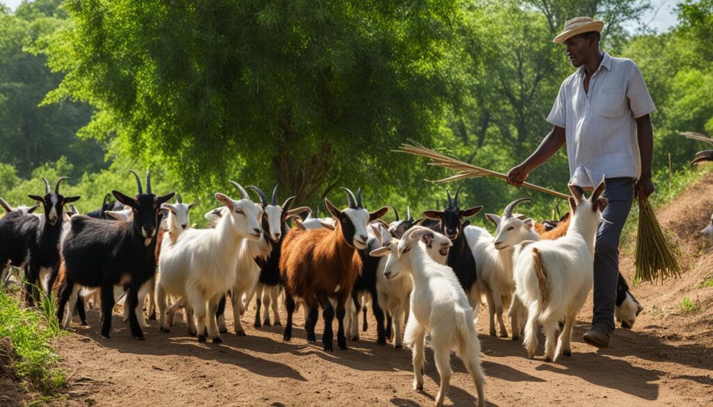Managing Free Range Goat Behavior