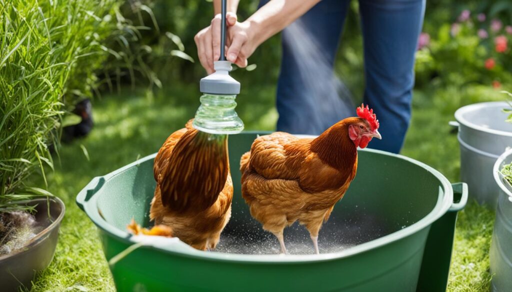 Natural cleaning process for poultry waterer