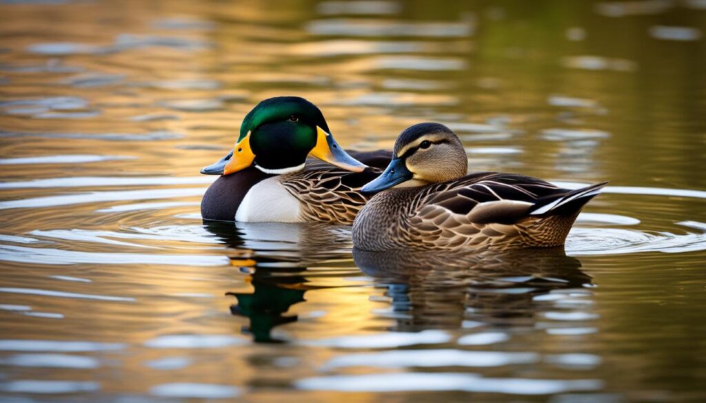 duck cuddling duck cuddling